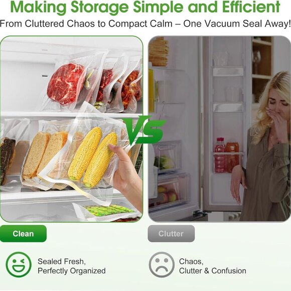 3Pack 11" x 10' Vacuum Sealer Bags Rolls,BPA Free,Heavy Duty,Leak-proof, Punc... - Picture 5 of 8